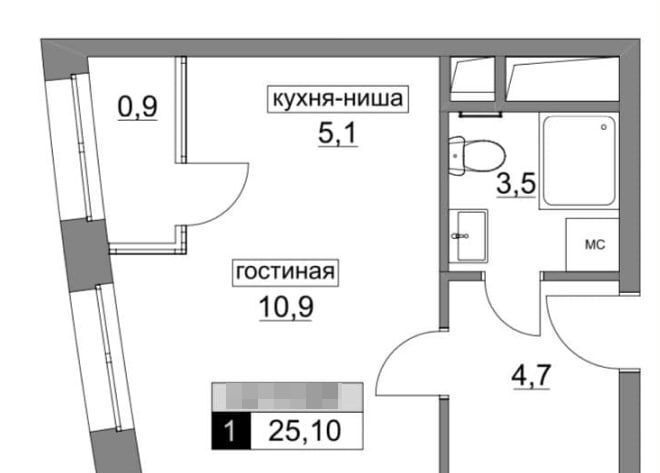 квартира г Москва п Московский метро Саларьево ул Родниковая 30к/1 Новомосковский административный округ фото 5