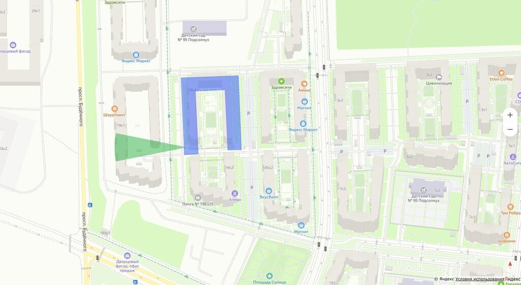 квартира г Санкт-Петербург метро Проспект Ветеранов пр-кт Будённого 19к/2 фото 3