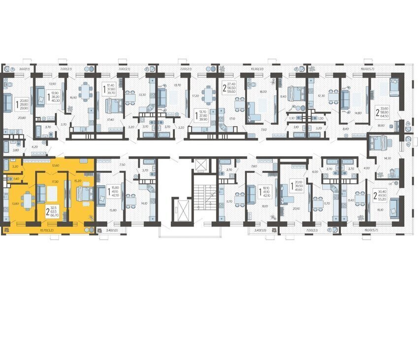 квартира г Краснодар микрорайон 9-й километр ул Ярославская 115к/2 фото 2