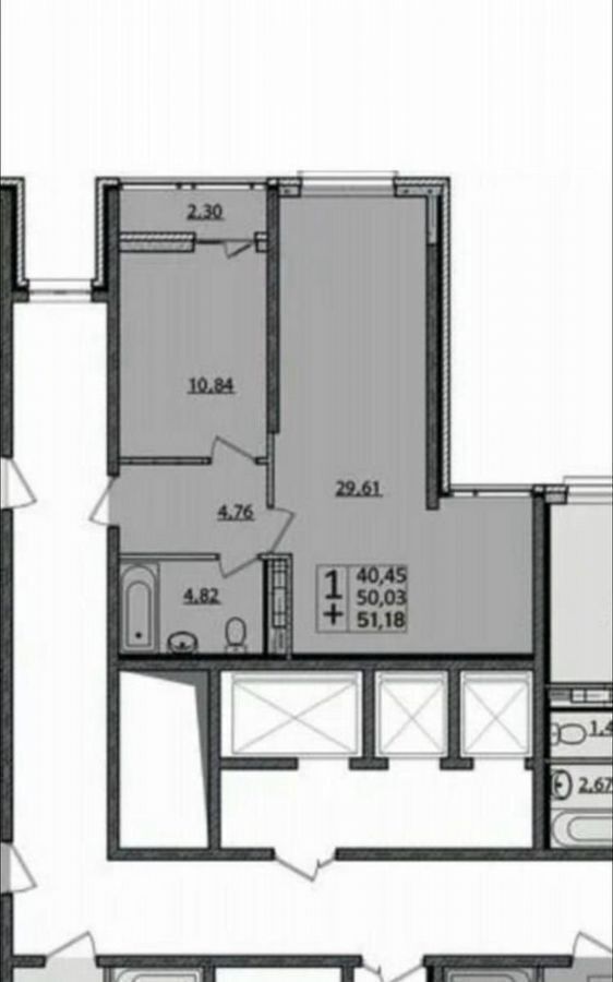 квартира г Краснодар р-н Карасунский ул Новороссийская 90/2к 1 фото 1