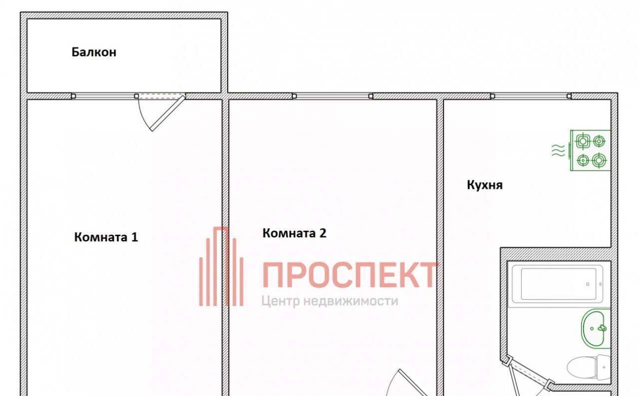 квартира г Пенза р-н Ленинский ул Вяземского 21 фото 2