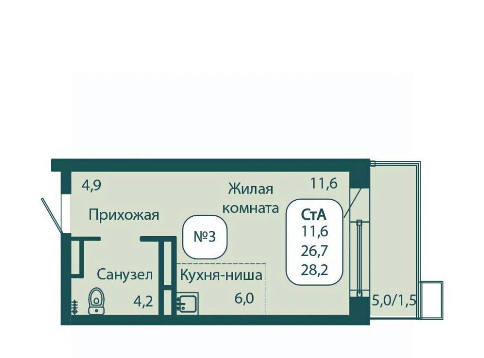 квартира городской округ Солнечногорск рп Андреевка ЖК «Андреевка» 3 Зеленоград — Крюково фото 1