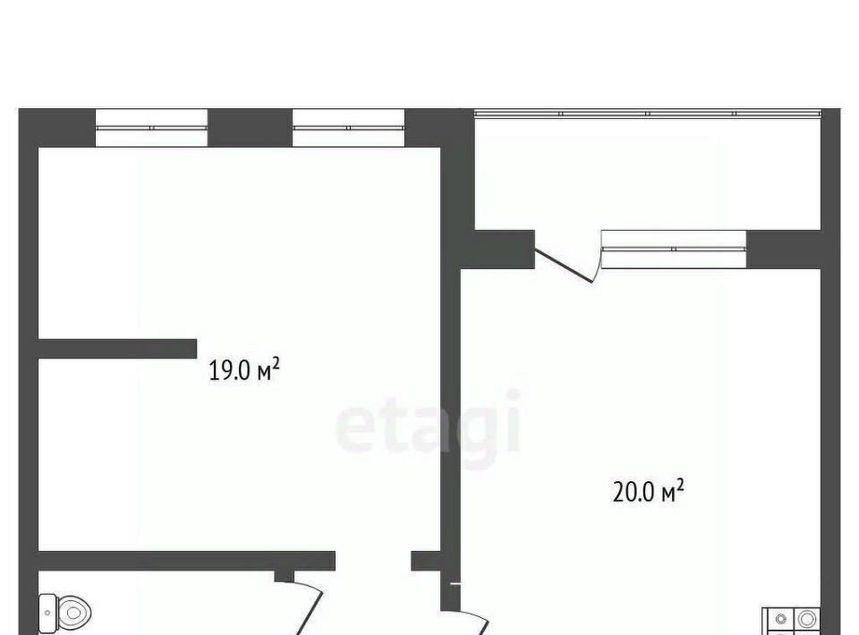 квартира г Тюмень р-н Центральный ул Александра Матросова 1к/2 фото 2