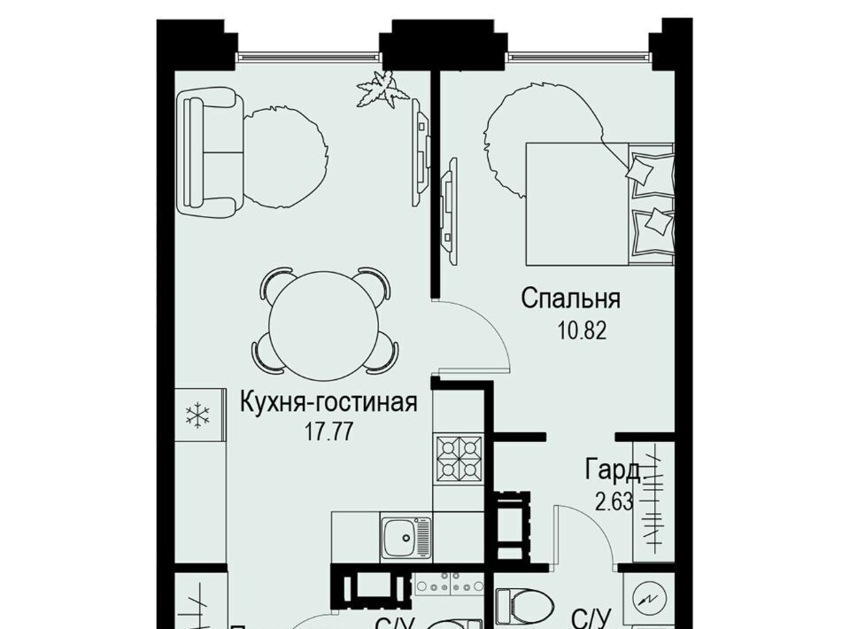 квартира г Санкт-Петербург метро Петроградская ул Профессора Попова 38 фото 1