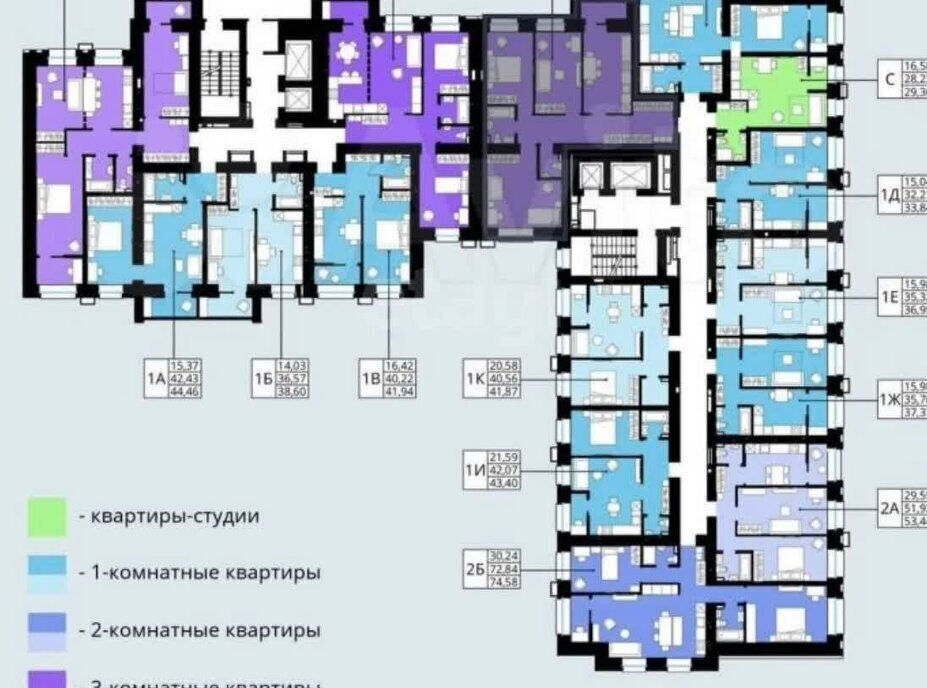 квартира г Омск ул Герцена 99 ЖК Северное сияние Центральный АО фото 4