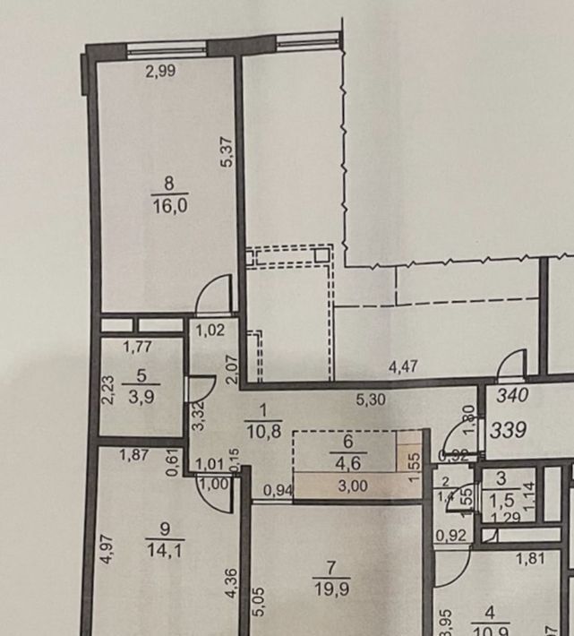 квартира г Одинцово ул Белорусская 2 Внуково фото 31