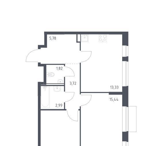 квартира г Москва метро Беломорская ЖК Молжаниново к 5 фото 15