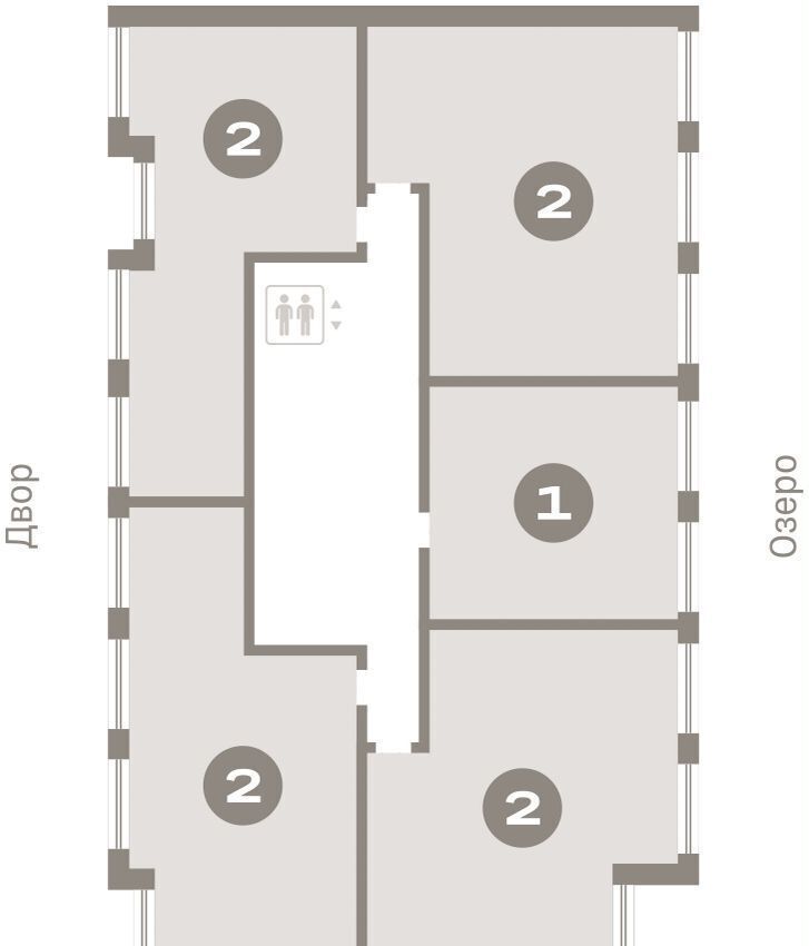 квартира г Тюмень р-н Центральный ул Муравленко 9 корп. 2 фото 3