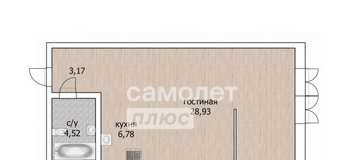 квартира г Уфа р-н Кировский ул Менделеева 137 фото 4