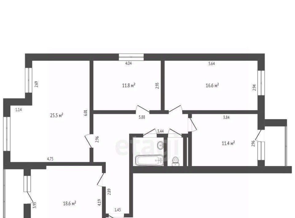 квартира г Тюмень р-н Калининский ул Ямская 77к/2 фото 1