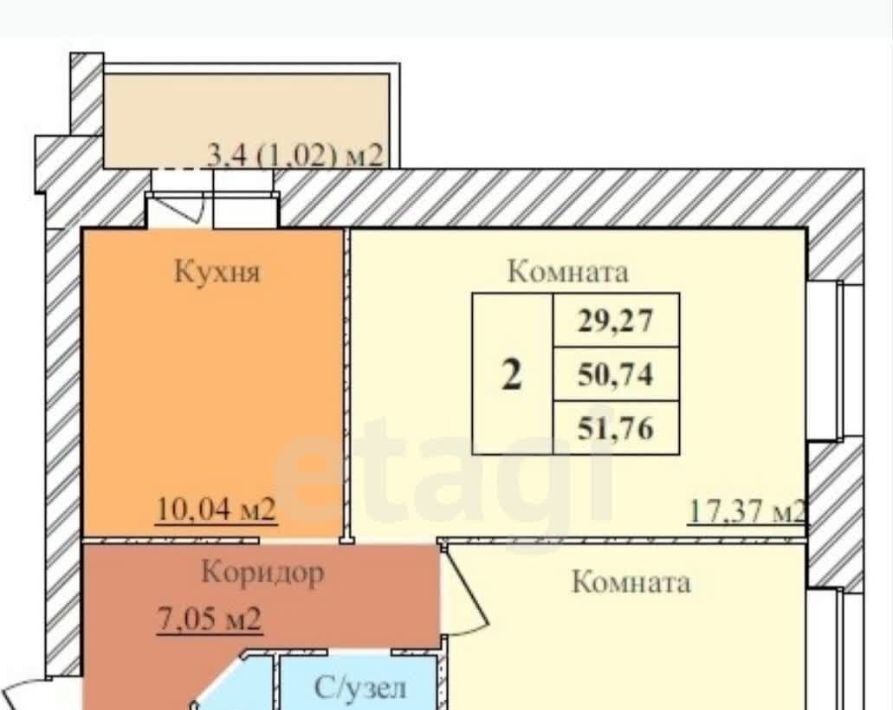 квартира г Ярославль р-н Дзержинский Норское пер 2-й Норский 6 фото 11