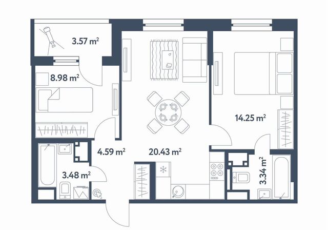 квартира метро Братиславская ул Люблинская 72 корп. 27 фото