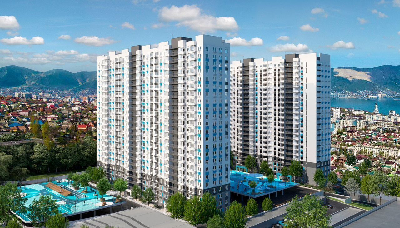 квартира г Новороссийск р-н Центральный ул Куникова 1 блок-секции 1-5 фото 1