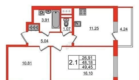 квартира метро Ломоносовская дом 7к/2 фото