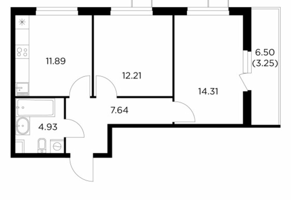 квартира г Пушкино микрорайон Новое, к 23, Свиблово фото 1