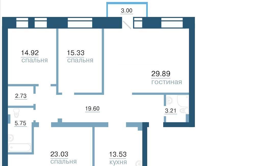 квартира г Красноярск р-н Железнодорожный ул Бограда 107 фото 1