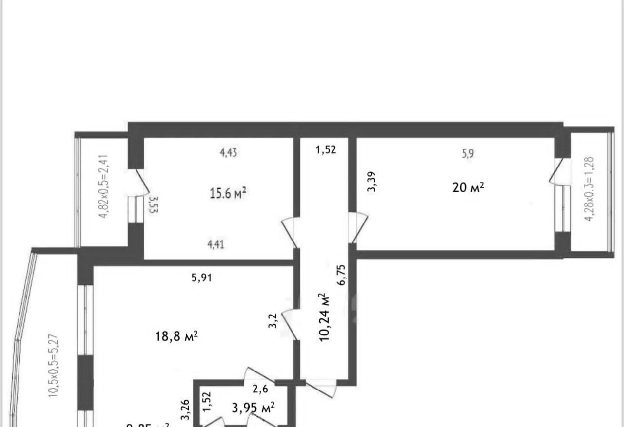 квартира г Красноярск р-н Свердловский ул Карамзина 21 фото 1