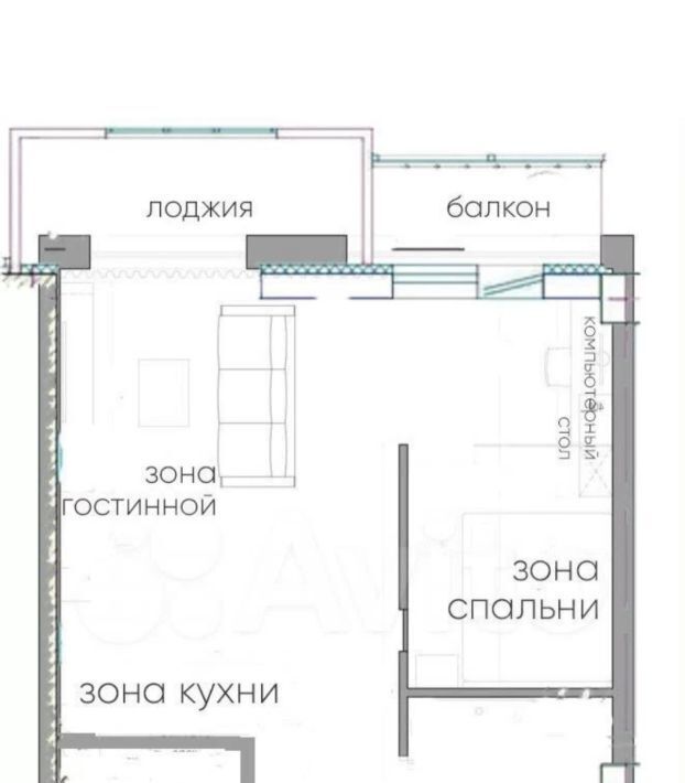 квартира г Челябинск р-н Советский ул Орджоникидзе 64 фото 2