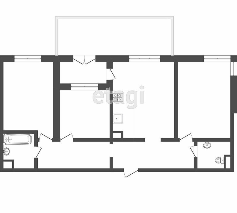 квартира г Тюмень ул Федюнинского 30к/7 фото 1