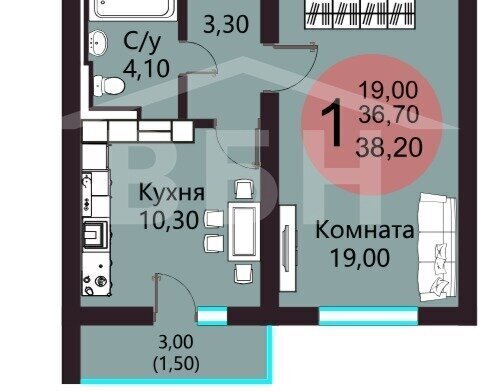 квартира ул Шишкова 140б/23 фото