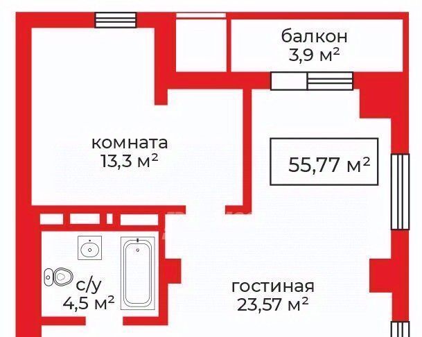 квартира г Челябинск р-н Центральный ЖК «Манхэттен» фото 2