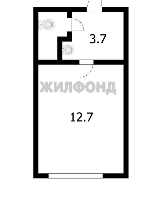 квартира г Новосибирск Студенческая ул Планировочная 18/2 фото 10