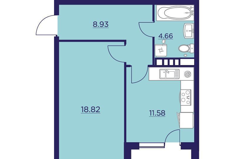 квартира г Воронеж р-н Центральный ул Ломоносова 116/1 д. 116а, 116б, 116в фото 1