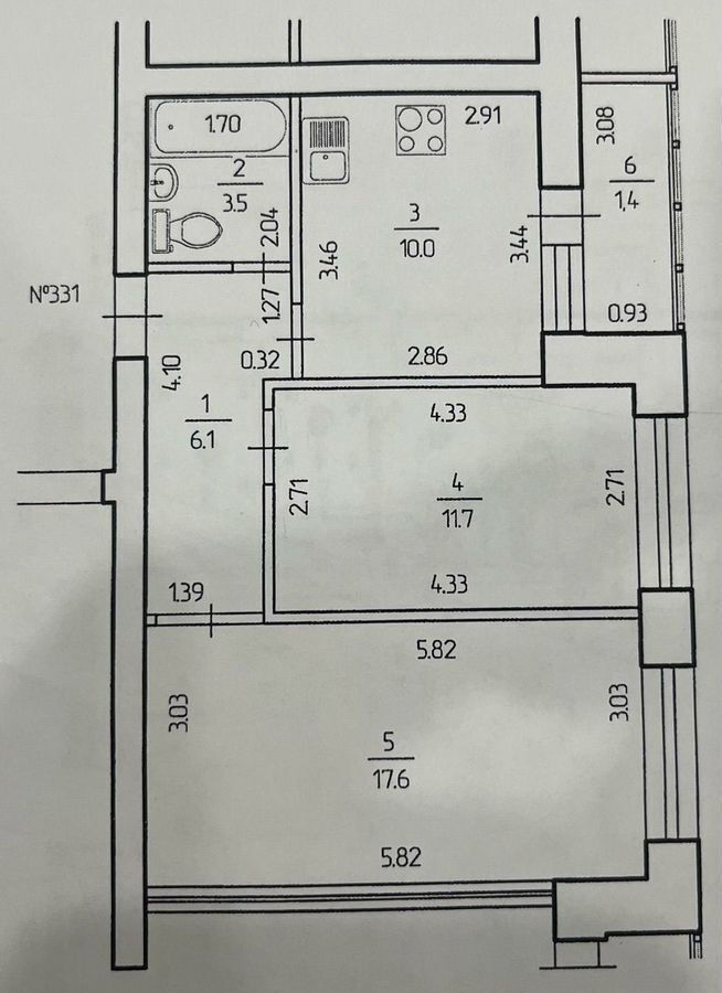 квартира г Уфа р-н Ленинский ул Гази Загитова 9 фото 7