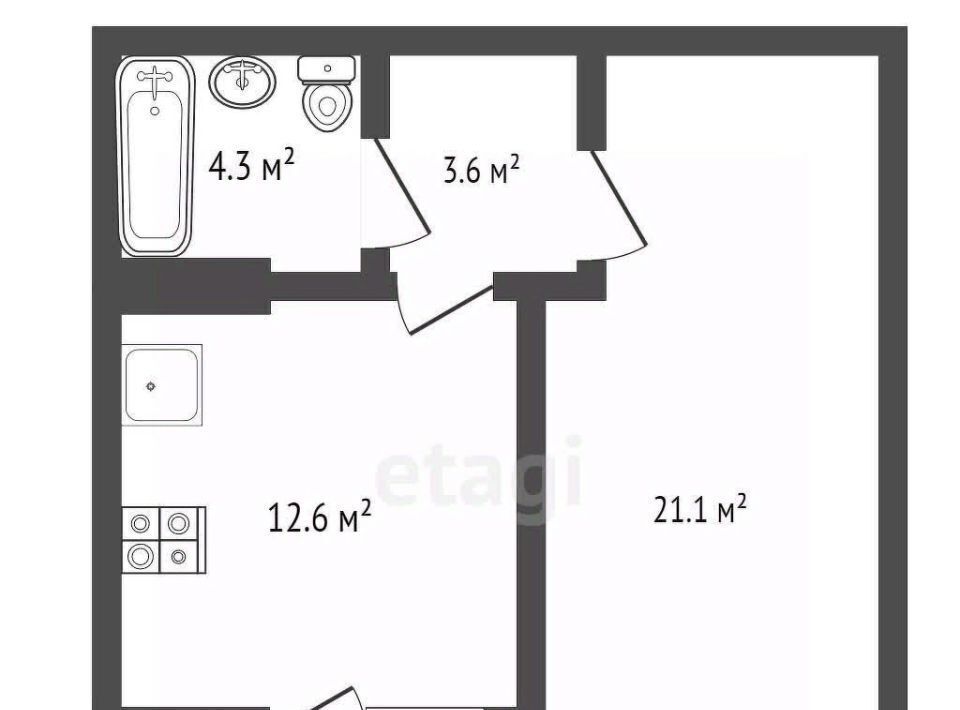 квартира г Ростов-на-Дону р-н Кировский ул Левобережная 6/6с 1 фото 2