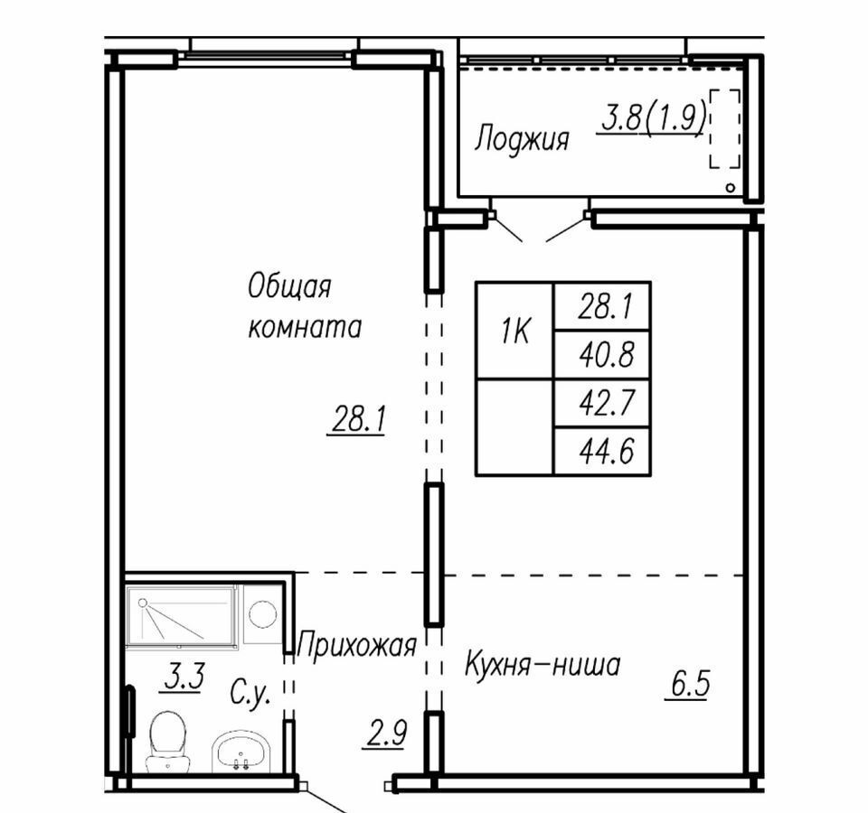 квартира г Барнаул р-н Ленинский ул Антона Петрова 210б корп. 1 фото 1