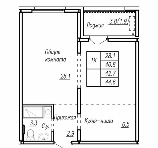 квартира р-н Ленинский ул Антона Петрова 210б корп. 1 фото