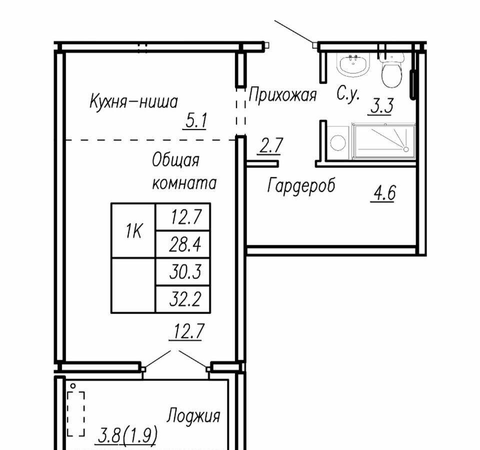 квартира г Барнаул р-н Ленинский ул Антона Петрова 210б корп. 1 фото 1