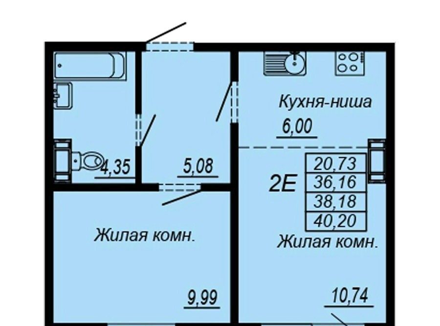 квартира г Хабаровск р-н Индустриальный Южный микрорайон ул Рокоссовского ЖК «Маршал» фото 1