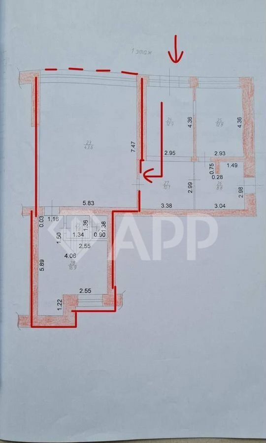 торговое помещение г Казань р-н Московский Яшьлек ул Кулахметова 17к/1 фото 15