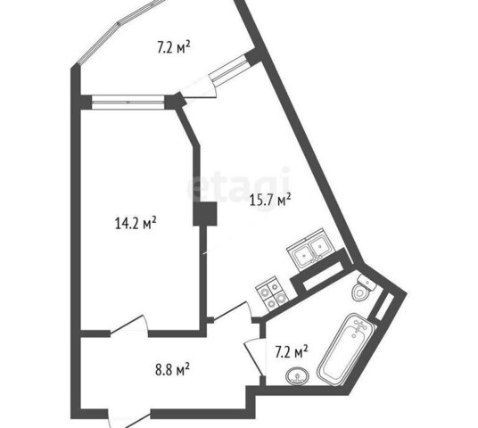 квартира р-н Октябрьский Спортивная дом 25 фото