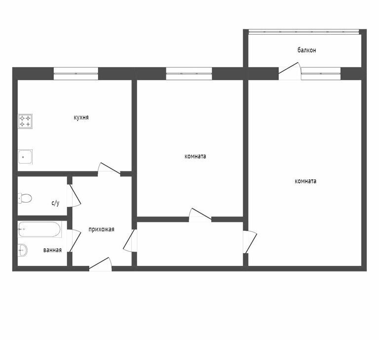 квартира г Курган ул Карбышева 44 фото 1