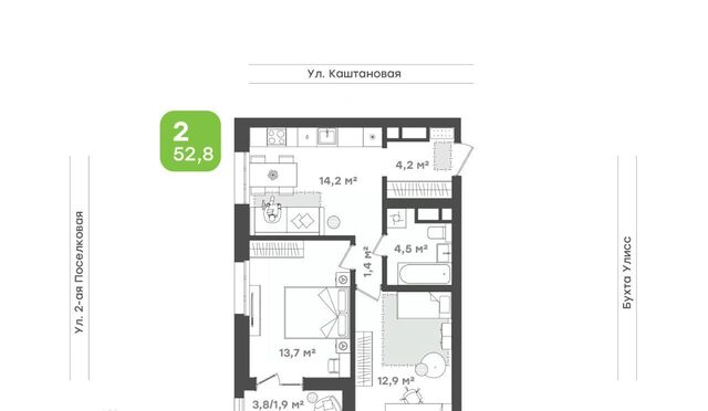 г Владивосток р-н Первомайский ул 3-я Поселковая 16/1 Семейный квартал «Гавань» фото