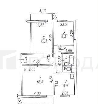 квартира г Новокузнецк р-н Заводской ул Климасенко 5/1 фото 35