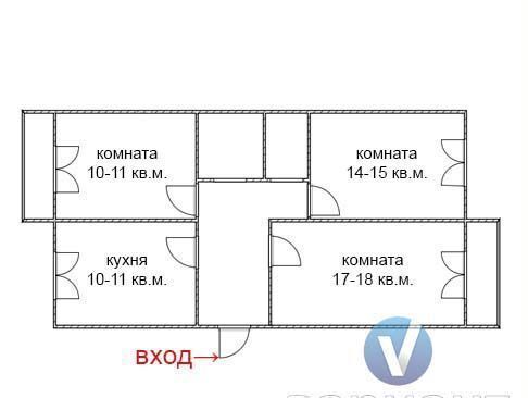 квартира г Омск р-н Ленинский ул Моторная 16/1 фото 11