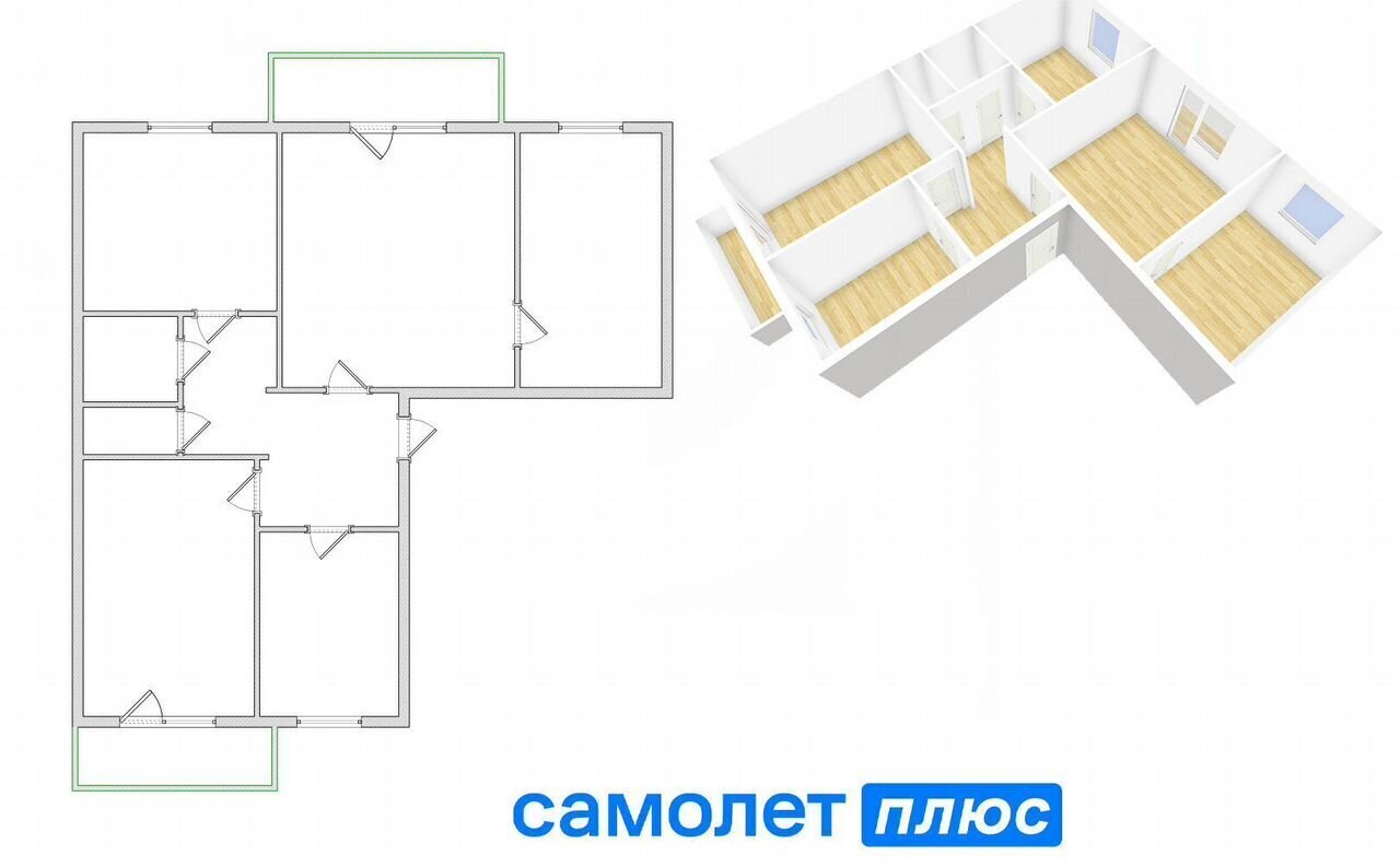 квартира г Кемерово р-н Кировский ул Попова 5а Кемеровская обл. - Кузбасс фото 2