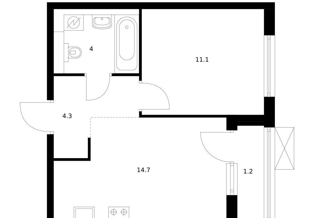 квартира г Ярославль р-н Фрунзенский ул Академика Колмогорова 24 фото 1