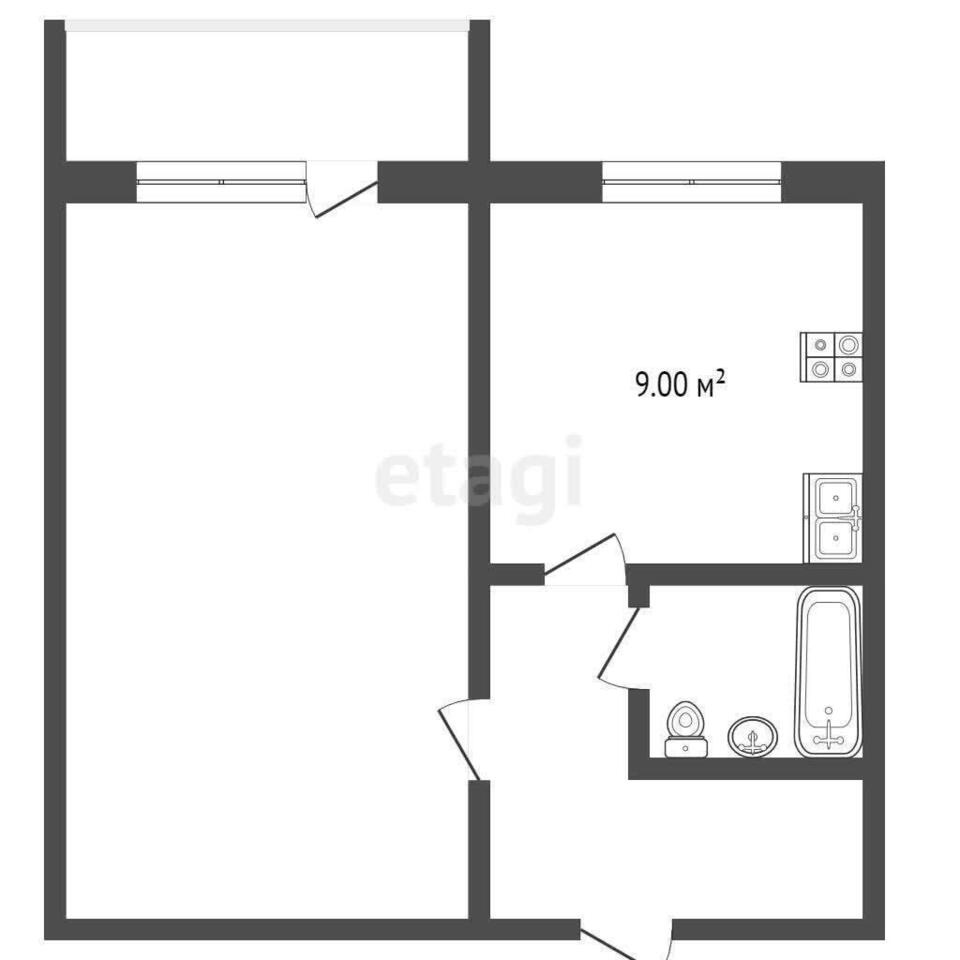 квартира г Кострома п Новый ул Даремская 5к/2 ЖК «Новый город» Город фото 1