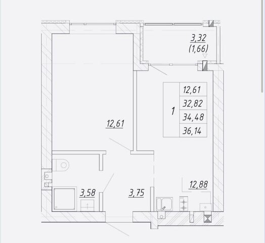 квартира пер Морской 9/1 ЖК «Яркий» фото