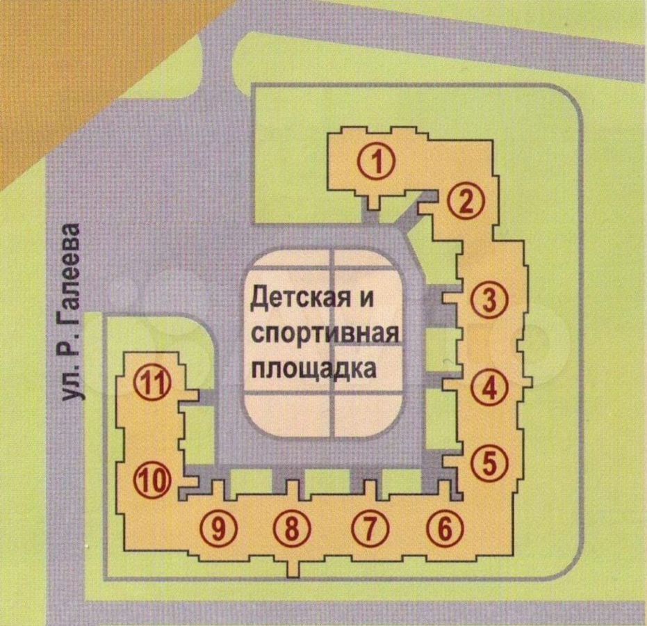 квартира р-н Альметьевский г Альметьевск ул Рината Галеева 23 муниципальное образование Альметьевск, мкр-н Алсу фото 2