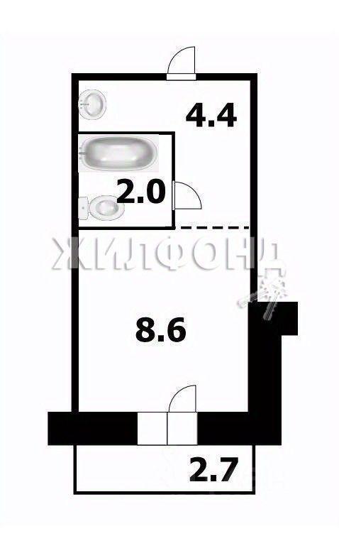 квартира г Новосибирск ул Зорге 84 фото 8