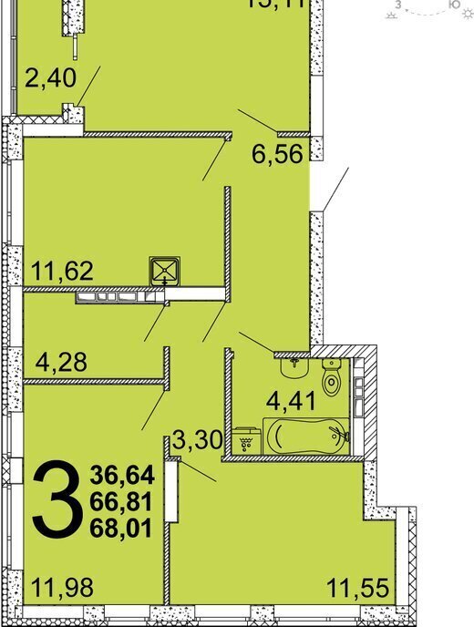 квартира г Екатеринбург Академический Чкаловская ул Академика Ландау 53 фото 1