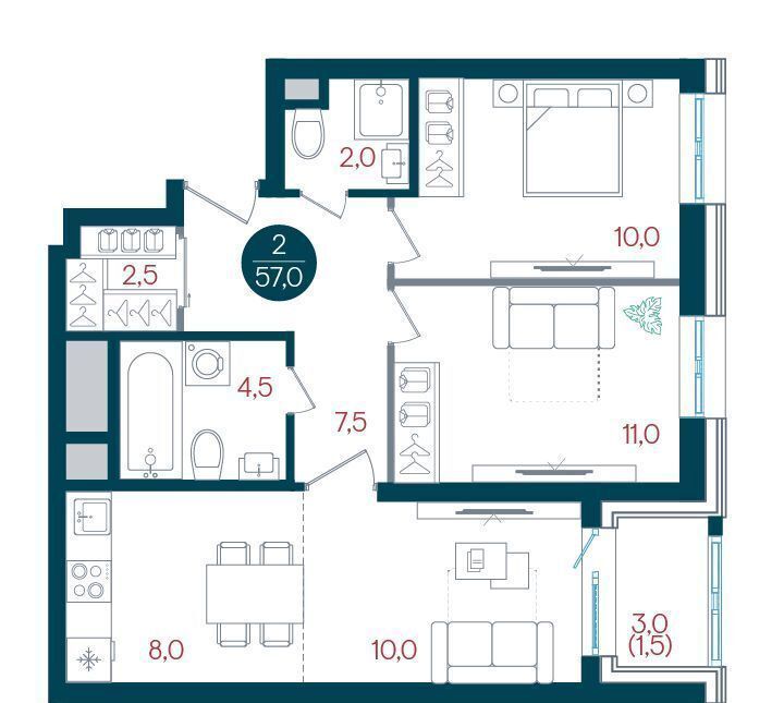квартира г Москва метро Кантемировская б-р Кавказский 51 фото 1