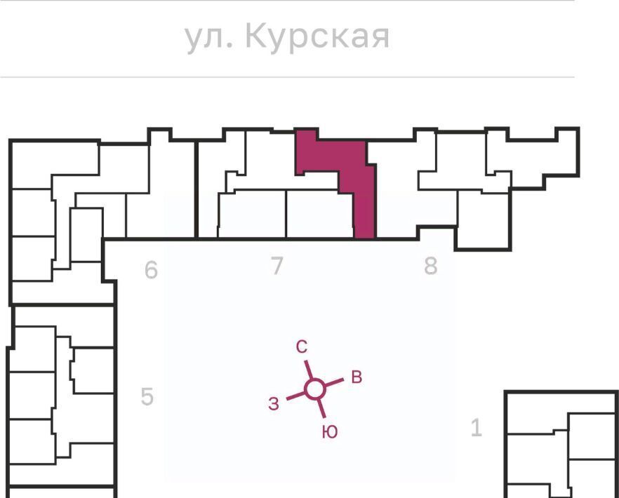 квартира г Санкт-Петербург метро Обводный Канал 1 ул Курская 27 округ Волковское фото 2