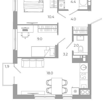 квартира г Астрахань р-н Советский ул Космонавтов 18 с 1 фото 1