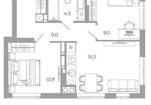 квартира г Астрахань р-н Советский ул Космонавтов 18 с 1 фото 1